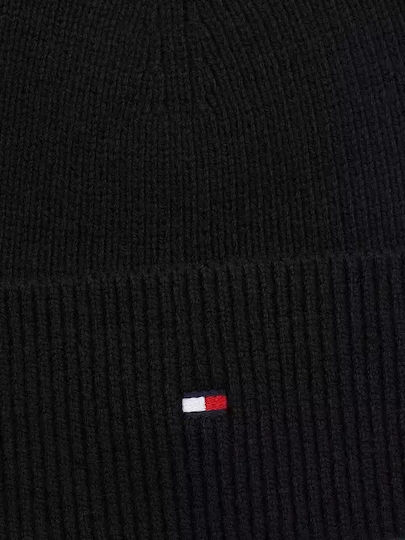 Essential Flag Beanie Γυναικείος Σκούφος Πλεκτός σε Μαύρο χρώμα