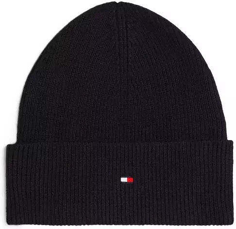Essential Flag Beanie Γυναικείος Σκούφος Πλεκτός σε Μαύρο χρώμα