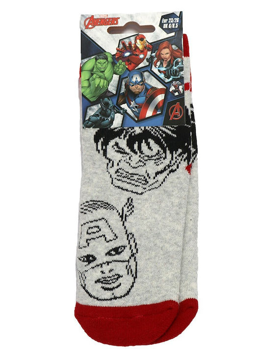 Marvel Kindersocken Rutschfest Grey