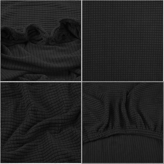 Husă Elastică Scaun Negru 45x60cm 1buc