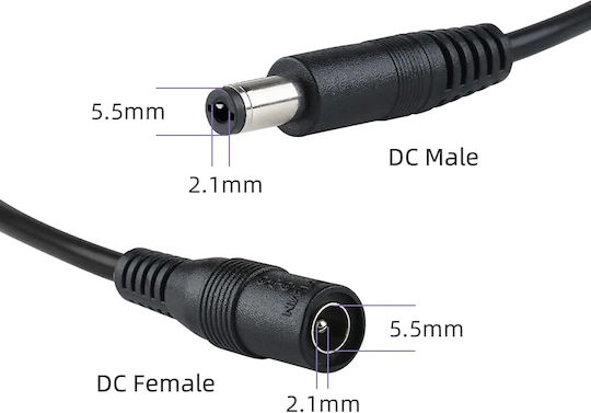 Powertech Kabel Koaxial DC - DC 10m (CAB-P030) 1Stück