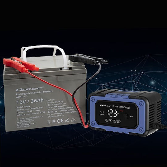 Qoltec Φορτιστής Μπαταριών Μολύβδου 12V