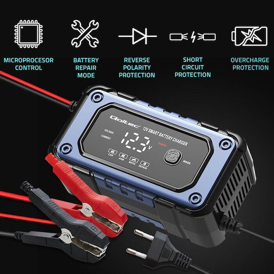 Qoltec Φορτιστής Μπαταριών Μολύβδου 12V