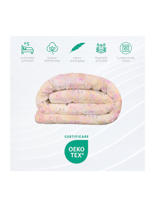 HappyNest Pilotă Single De Puf 150x200cm Roz