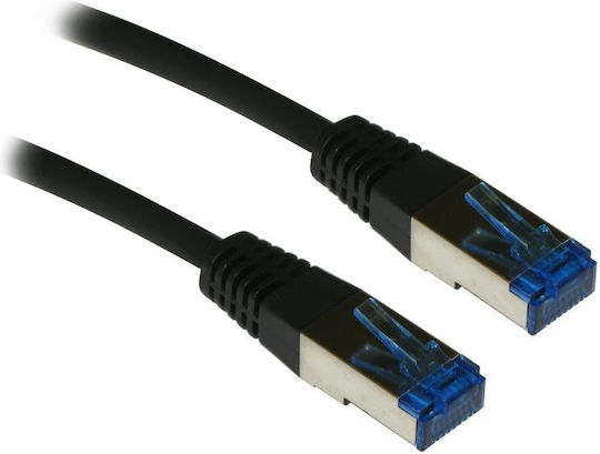 Roline S/FTP Cat.6a Ethernet Network Cable 2m Black 1pcs