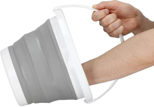 Pliabil Găleată Din plastic Capacitate 5lt Alb