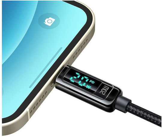 Mcdodo Braided USB-C to Lightning Cable Μαύρο 1.2m (CA-8810)