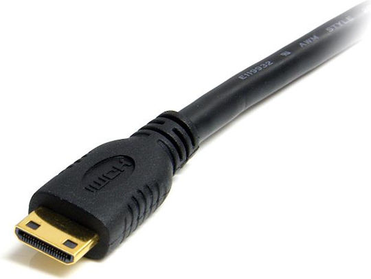 StarTech HDMI 1.4 Hochgeschwindigkeits Kabel 1080p 120Hz HDMI-Stecker - Mini-HDMI-Stecker 0,5m Schwarz