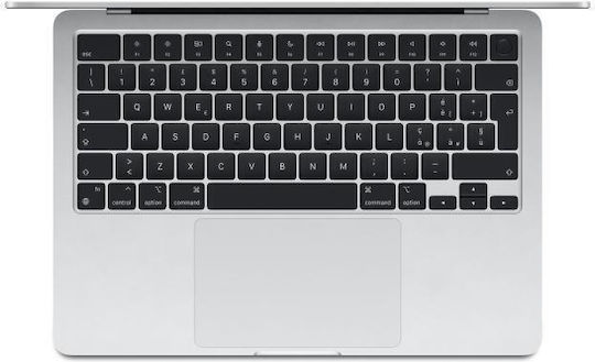 Apple MacBook Air 13" (2024) 13.6" Retina Display (M3-8-ядрен/8ГБ/256ГБ SSD) Silver (US Клавиатура)