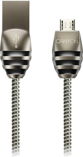 Canyon 1m Braided USB 2.0 to micro USB Cable Gold (CNS-USBM5DG)