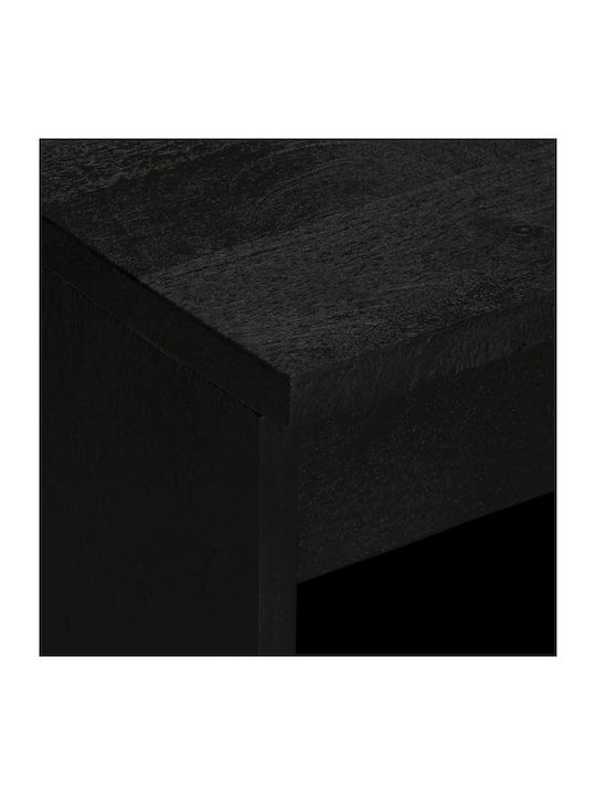 Bufet din Lemn Masiv & Metal Black 60x33x75cm