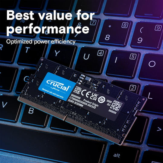 Crucial 32GB DDR5 RAM mit Geschwindigkeit 4800 für Laptop