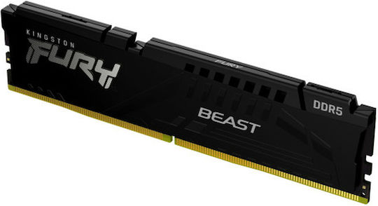 Kingston Fury Beast DDR5 με Module 1x16GB και Ταχύτητα 6400 για Desktop