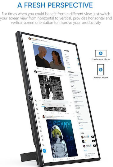 Arzopa A1S HDR Φορητό Monitor 14" FHD 1920x1080