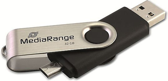 MediaRange 32GB USB 2.0 Stick Black