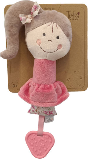 Amek Toys Дрънкалка Rosy за 0++ Месеца Chestnut-Pink 098061