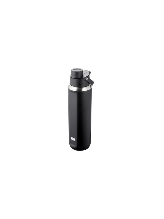 Nike Recharge Αθλητικό Παγούρι Ανοξείδωτο 700ml Μαύρο
