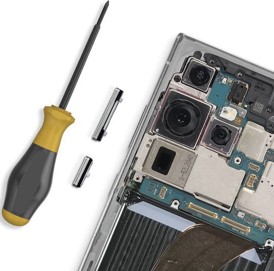 Clappio Power- und Lautstärketaste Samsung Galaxy S23 Ultra Grau