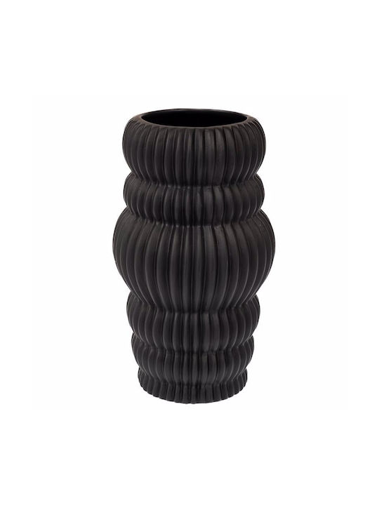 Iliadis Decorative Vase Black 13x13x25cm