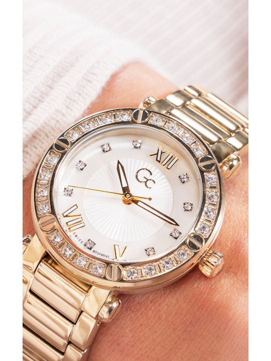 GC Watches Women's Watch with Gold Metal Bracelet