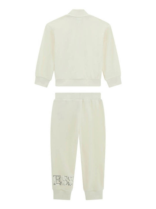 Guess Kids Sweatpants Set Cream