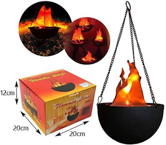 Andowl Διακοσμητικό Φωτιστικό LED Flame Light