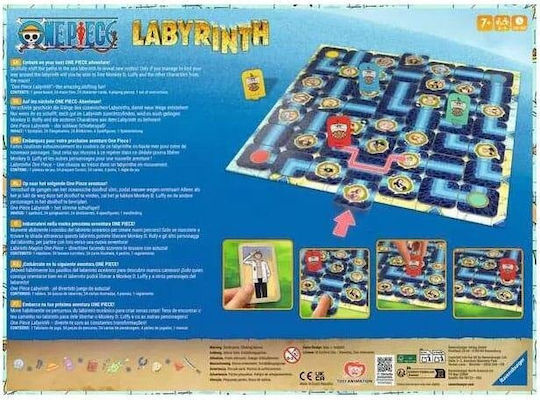 Επιτραπέζιο Παιχνίδι One Piece Labyrinth για 2-4 Παίκτες 7+ Ετών (EN) Ravensburger