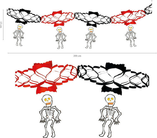 Fiestas Guirca Skeleton Garland Halloween