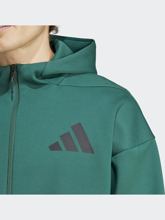 Z.N.E. Green Hooded Cardigan