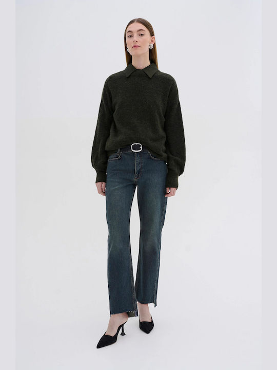 Women's Sweater Rosin Melange