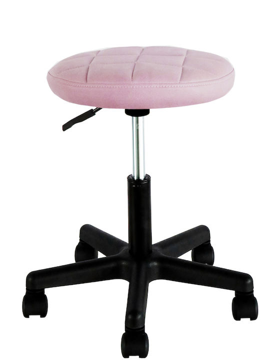 Office Desk Stool Thestia Pink 36.5x37.5x43cm