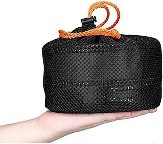 Queta 5124620 Camping Cookware Set 10 Pieces Portable Tableware Set Aluminum No Bra Cooking Outdoor Set FDA Certification Consisting of Pot Pan Kettle Various Cooking Accessories Ideal for Travel Camping Caravans