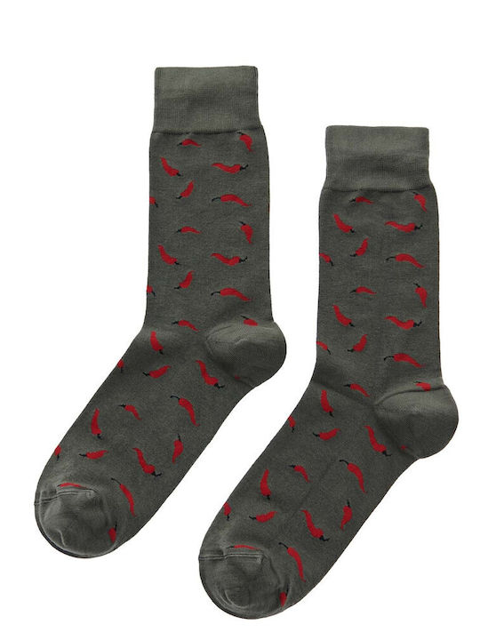 Walk Chili Peppers Men's Socks Khaki