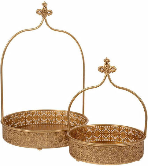 Iliadis Rattan Round Decorative Tray 28.5x36x56cm 2pcs