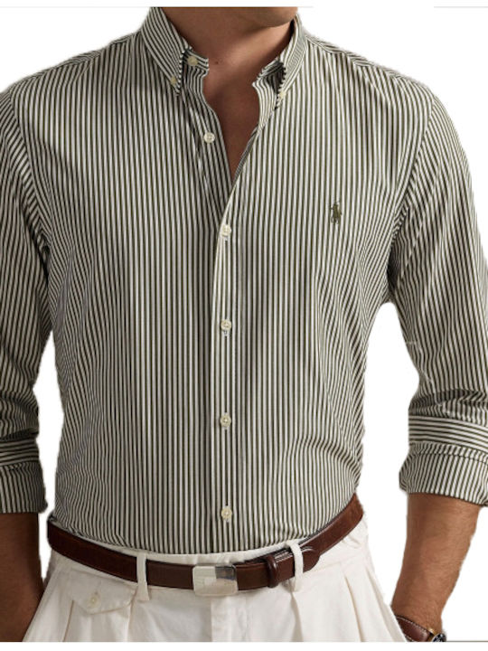 Ralph Lauren Long-sleeved Shirt Striped Green/white