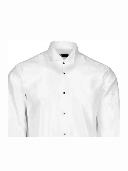 Langärmlig Hemd White