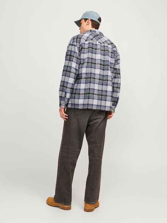 Jack & Jones Long-sleeved Shirt Checked Nightshadow Blue, Blue