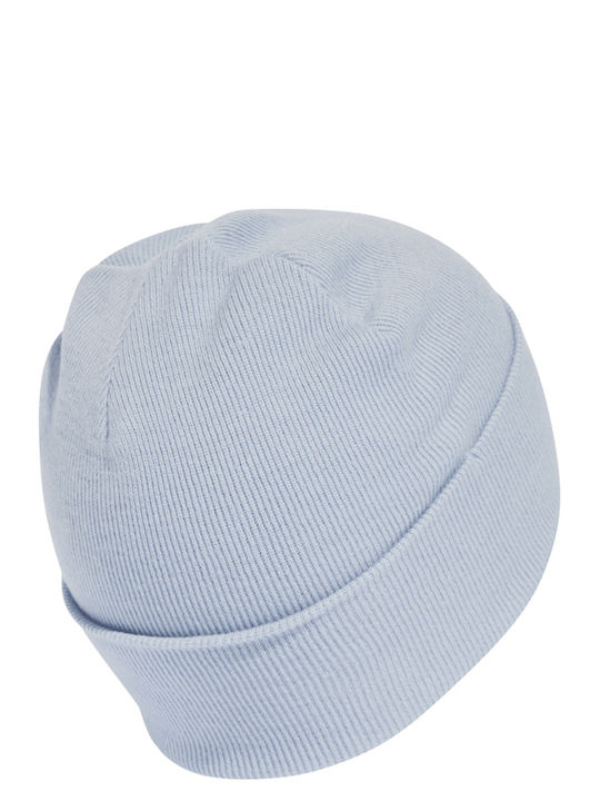 Tonal Met Bean Beanie Unisex Beanie Knitted in Light Blue color