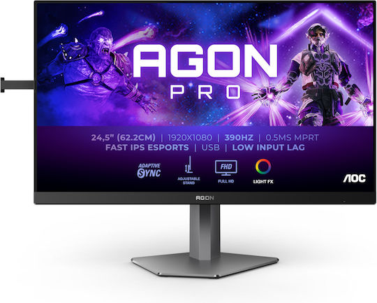 AOC AG256FS IPS HDR Gaming Monitor 24.5" FHD 1920x1080 360Hz με Χρόνο Απόκρισης 1ms GTG