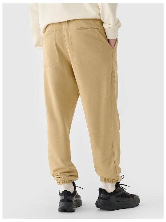 Sweatpants with Elastic Beige