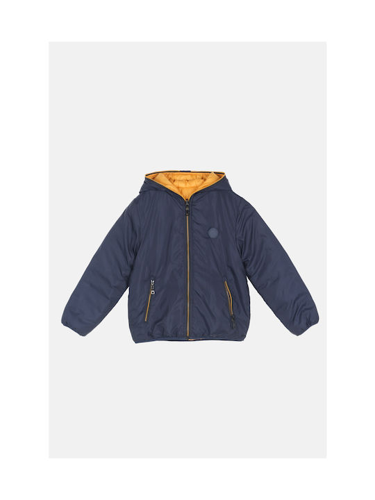 Joyce Kids Casual Jacket Double Sided Navy - Mustard