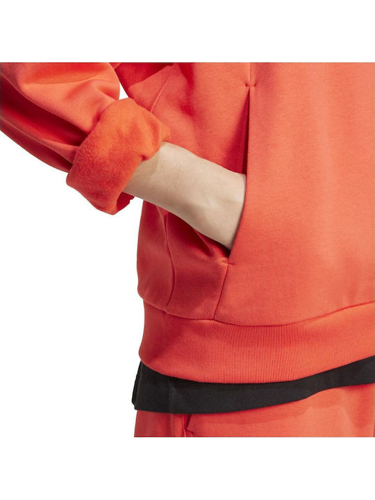 All Szn Women's Sweatshirt Hooded Orange