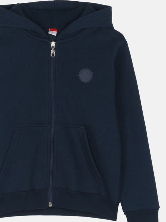 Joyce Kids Sweatshirt Cardigan with Hood Dark Blue