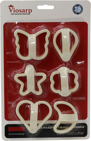 Viosarp Plastic Cookie Cutter 6pcs