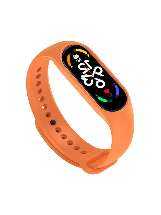 Hurtel Replacement Strap Silicone with Pin Orange (Smart Band 7)