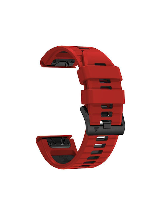 Tech-Protect ICONBAND PRO Λουράκι Σιλικόνης Black / Red (Garmin Fenix 3/ 5X/ 3HR/ 5X Plus/ 6X/ 6X Pro /7X)