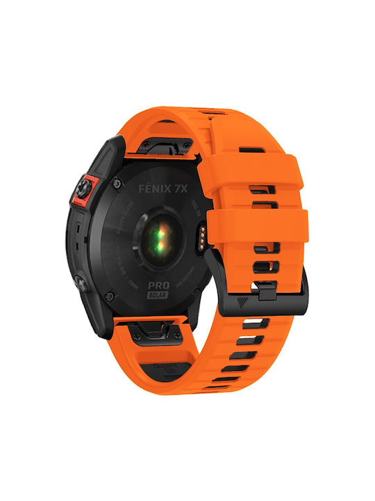 Tech-Protect ICONBAND PRO Λουράκι Σιλικόνης Orange / Black (Garmin Fenix 3/ 5X/ 3HR/ 5X Plus/ 6X/ 6X Pro /7X)