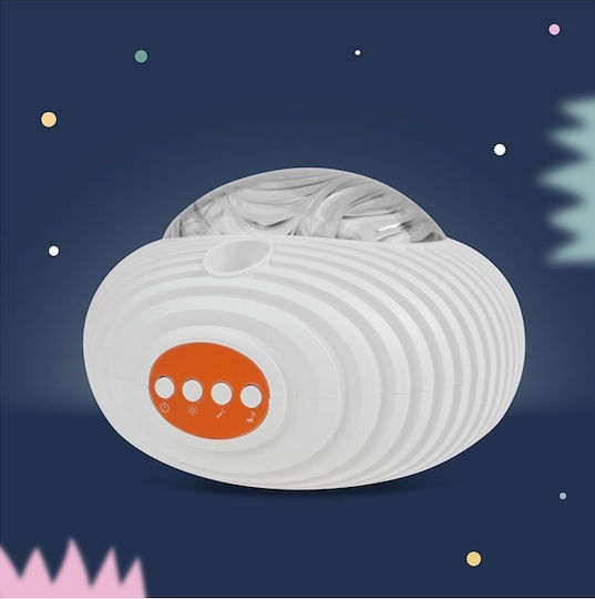 Mary's Led Kids Projector Lamp Mary's UFO with Star Projection White 15x14.5x10.4εκ.