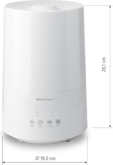 Medisana AH 661 Υγραντήρας Υπερήχων 75W για Χώρους 30m²