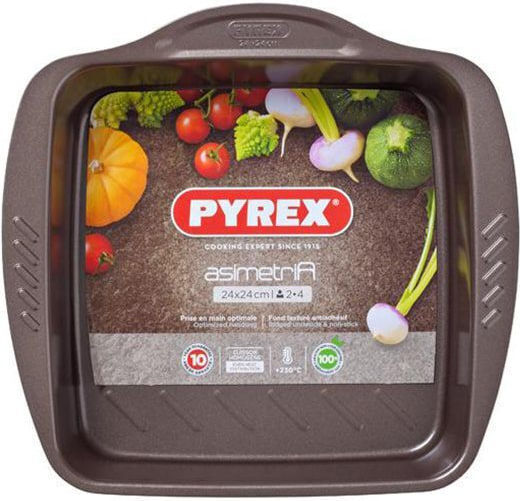 Pyrex Асиметрично Алуминиево Тави с Незалепващо Покритие 24x24см